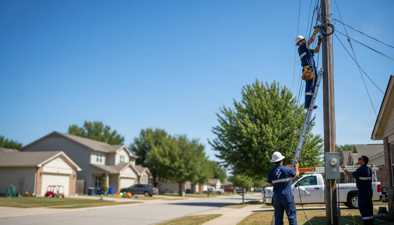Residential electrician providing installation services in Los Fresnos, TX